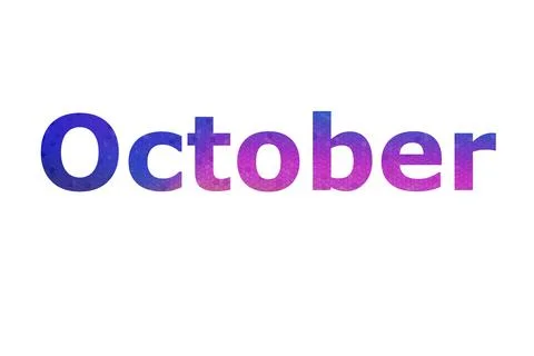 October Stock Illustration