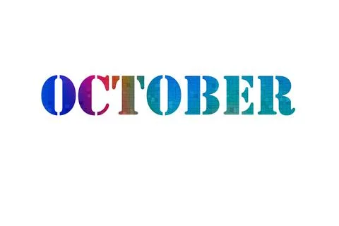 OCTOBER Stock Illustration