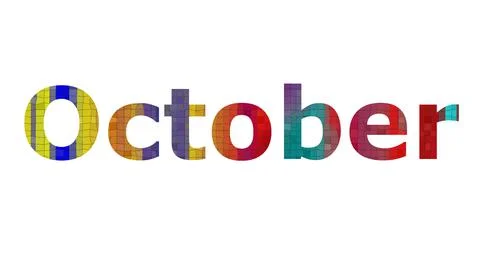 October Stock Illustration