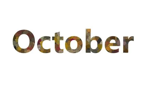 October Stock Illustration