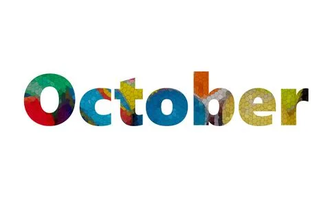 OCTOBER Stock Illustration
