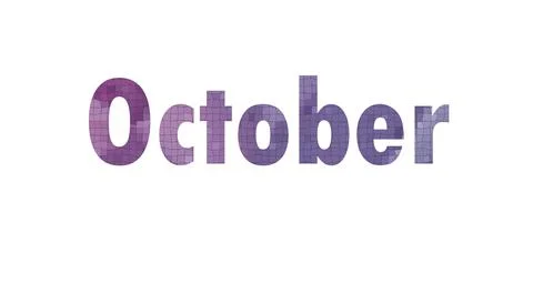 October Stock Illustration