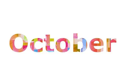 October Stock Illustration