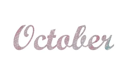 October Stock Illustration