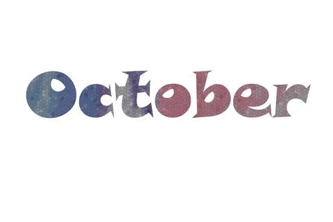 October Stock Illustration