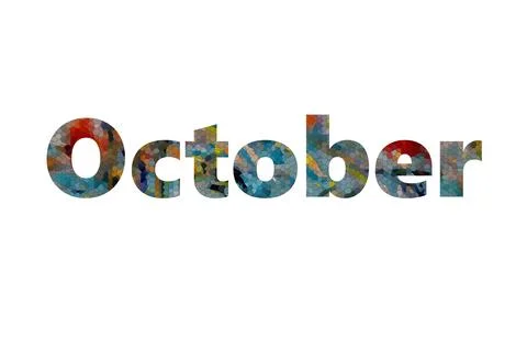 OCTOBER Stock Illustration