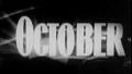 OCTOBER Vintage Old Calendar Film Title Graphic Leader 8mm Month 7006 HD Footage
