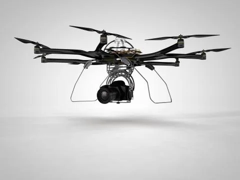Octocopter Illustrazione stock