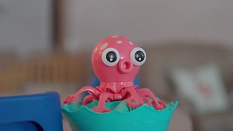 Octopus Bubble Blower Toy Stock Footage 171837210