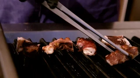 Octopus cooked on the grill Stock Footage 167701178