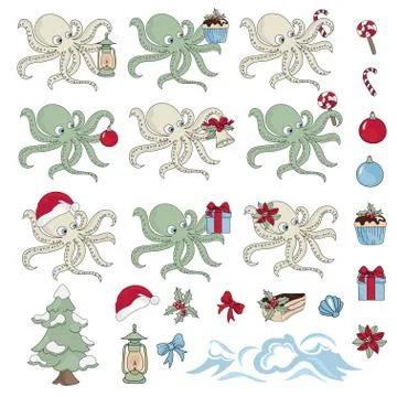 free clipart octopus exercising