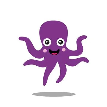 Octopus Icon Single Stock Illustration