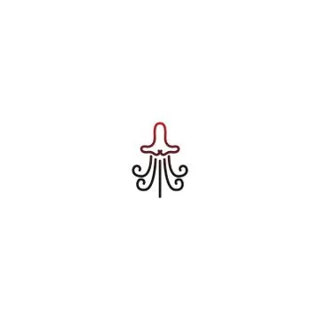 Octopus logo icon vector Stock Illustration