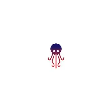 Octopus logo icon vector Stock Illustration