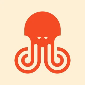 Octopus logo Stock Illustration