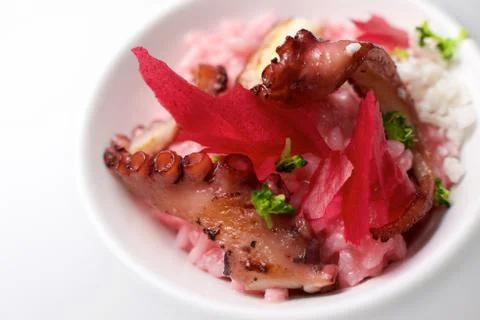 Octopus risotto Foto stock
