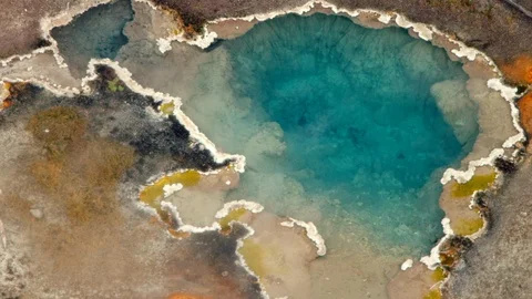Octopus Spring, Yellowstone Stockbeeldmateriaal 94593750