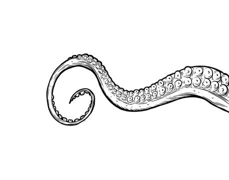 Octopus tentacles Stock Illustration