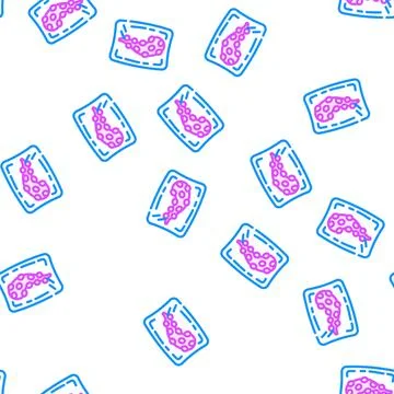 Octopus tentacles package vector seamless pattern Stock Illustration