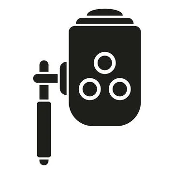 Ocular device icon simple vector. Eye test Illustrazione stock