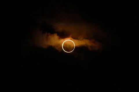Ocular Solar Eclipse in Nevada 2023 Stock Photos