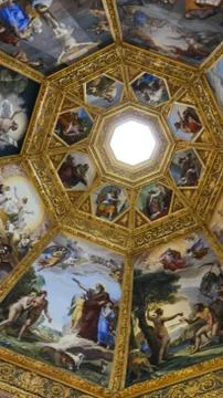 Oculus in Chapel Medici dome in Florence, Italy Stock Photos