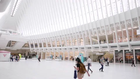 Oculus floor  NYC slow motion Vídeo Stock 230169208