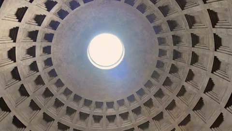 The Oculus of the Pantheon Stock Footage 273177265