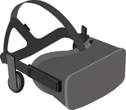 Oculus Rift Headset vector Stock Illustration