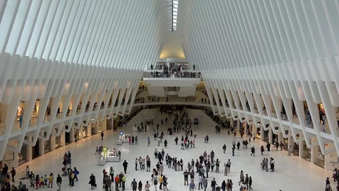 Oculus shopping mall (Westfield World Stock Video Pond5