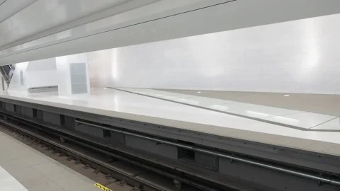 Oculus, World Trade Center, Empty clean path station.Downtown Manhattan Nyc, 56  Stock Footage 220539561