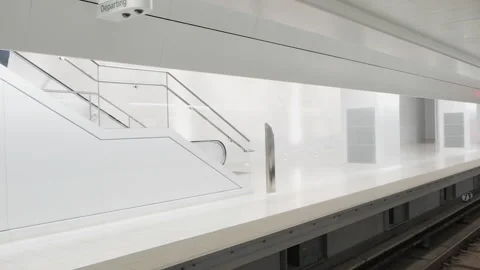 Oculus, World Trade Center, empty clean path station Downtown Manhattan Nyc, 57  Stock Footage 220539769