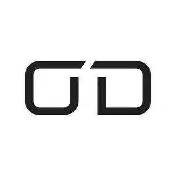 Od initial letter vector logo icon Stock Illustration