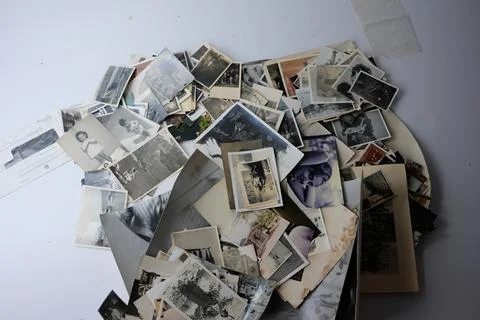 Od photos on the table Stock Photos