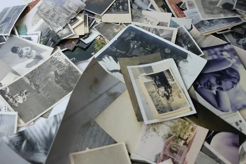 Od photos on the table Stock Photos