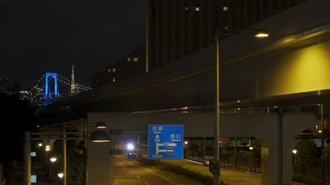 Odaiba Night Stock Footage 147652415