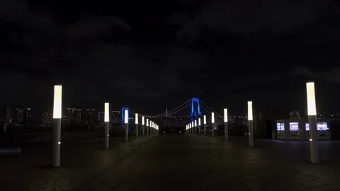 Odaiba Night Stock Footage 147652724