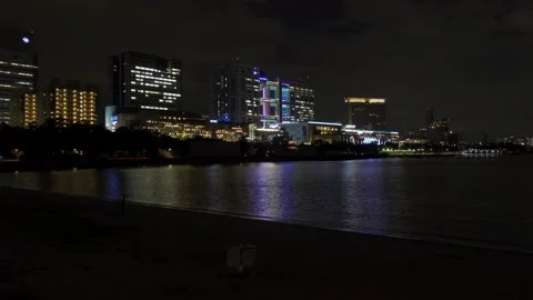 Odaiba Night Video stock 147652821