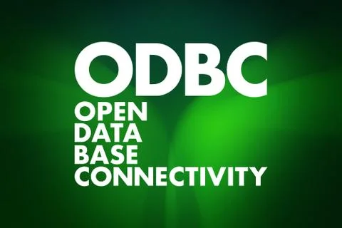 ODBC - Open Database Connectivity acronym, technology concept background Stock Illustration