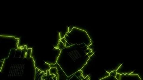 Odd Green Glow Background (HD) Video stock 8665839