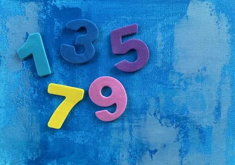 Odd Numbers Learning Concept For Children 写真素材