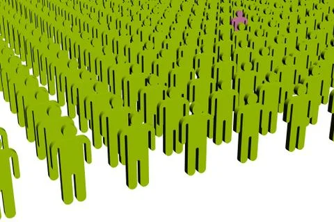 Odd one out Stock Photos