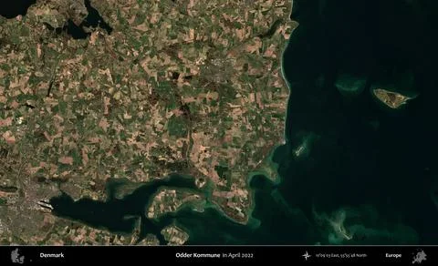 Odder Kommune, Denmark. Sentinel. April 2022 Ilustração Stock
