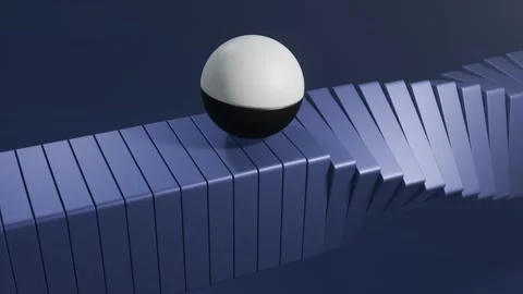 Oddly satisfying ball motion on a seamless looping background, designed for c Video stock 296897775