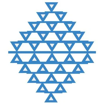 Odds. Minimal linear style blue line illustration. Honeycomb and connectivity. Stock Illustration