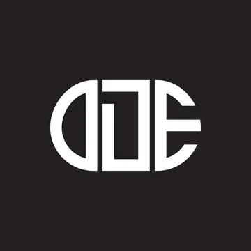 ODE letter logo design on black background. ODE creative initials letter logo 스톡 일러스트