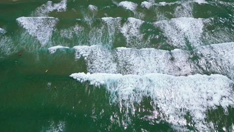 ODECEIXE BEACH WAVES 4K 29,97 Stock Footage 260698504