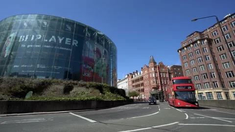 The Odeon Bfi Imax building Stock Footage 153335447