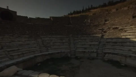 Odeon, Ephesus Archaeological Site, Selcuk, Izmir Province, Turkey Video stock 329936589