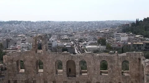 Odeon of Herod Atticus Vídeo Stock 7133799